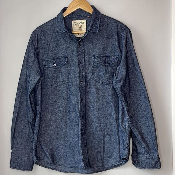 Coastal Cotton Button Down Flannel Shirt - Picture 2 of 8